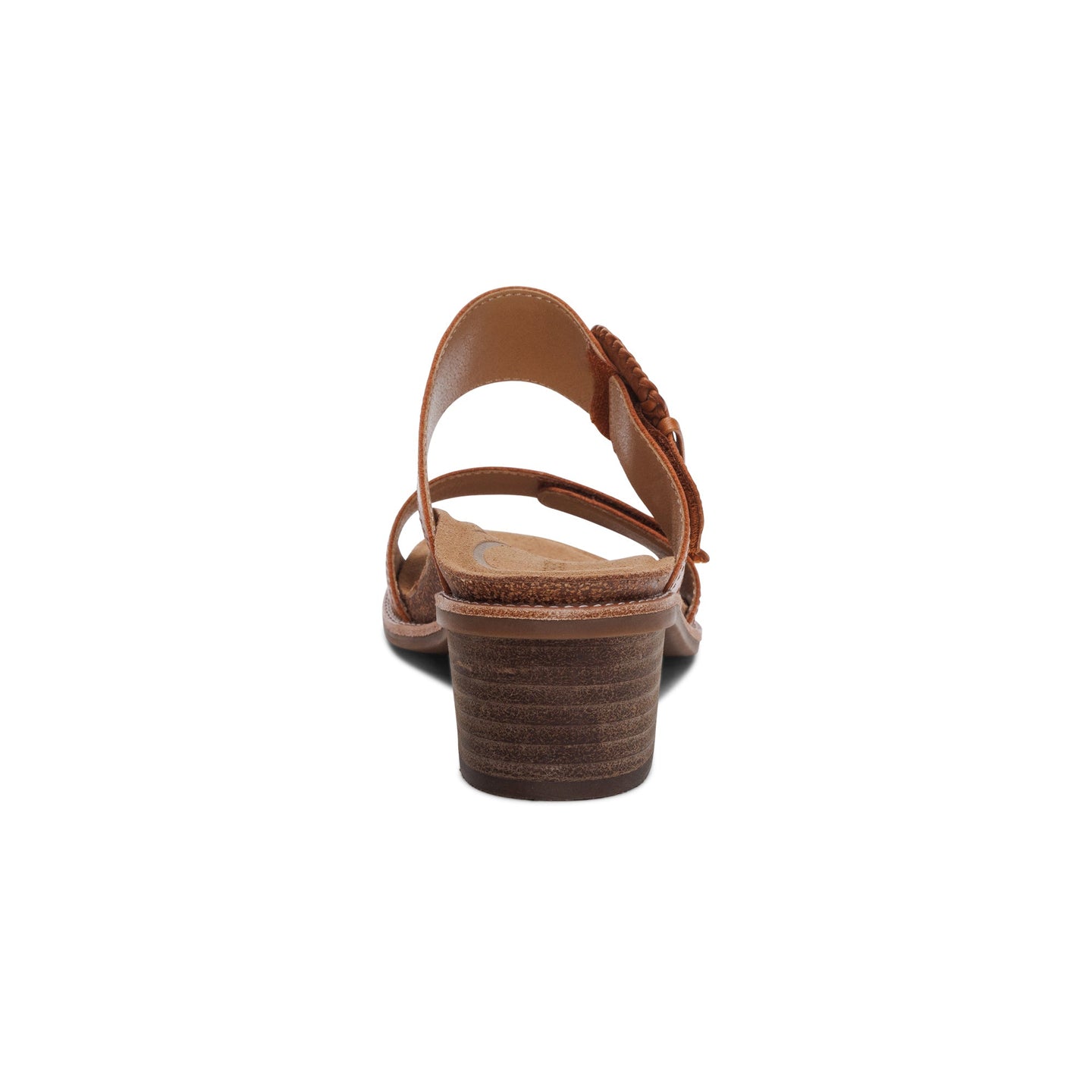 Tatiana Arch Support Heel Block Wedge Cognac - Aetrex Middle East